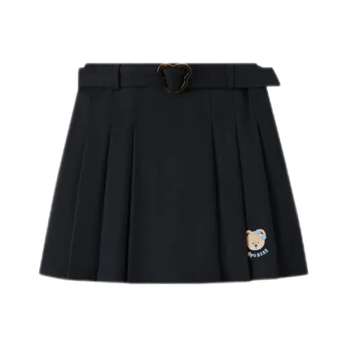 PAW IN PAW Cartoon Bear Преппи стиль Плиссированная юбка Дети 3-7 лет