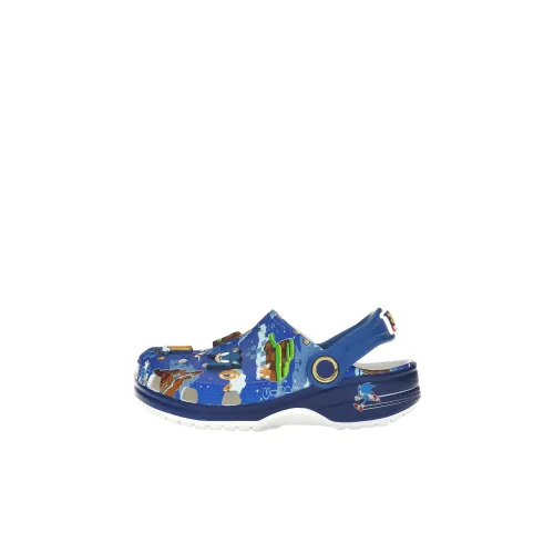 Crocs Классическая сандалия Slip-resistant с амортизаторами Низкий топ Обувь для малышей Синий Infant и Toddler