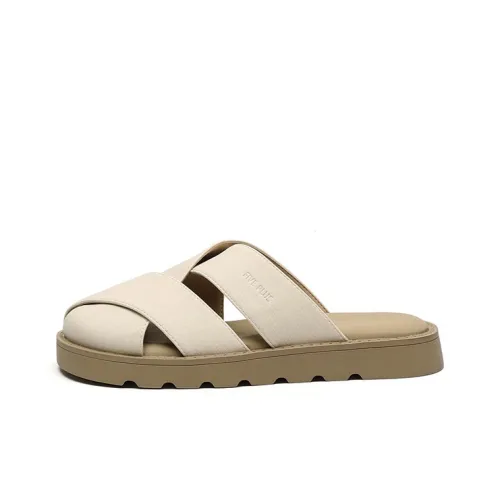 FIVE PLUS Резиновая подошва Тихие Домашние тапочки Женские