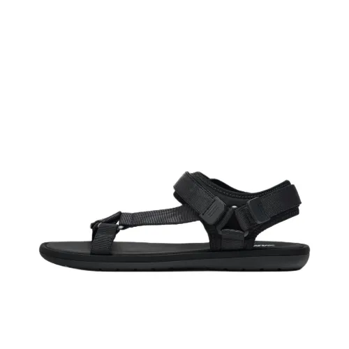 ZARA Пляжные сандалии Женские Черные