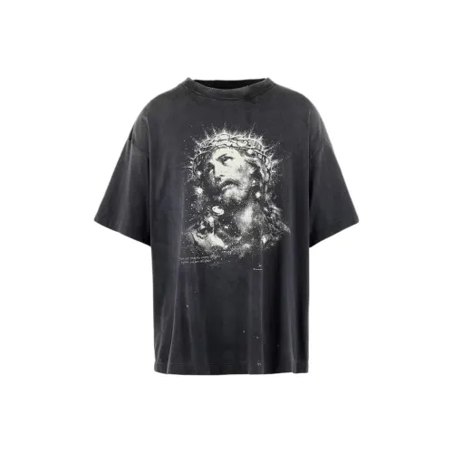 SAINT Mxxxxxx SS25 Черный Унисекс T Рубашки