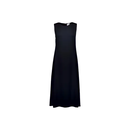 ALLUDE Морской синий Женские Платья без рукавов