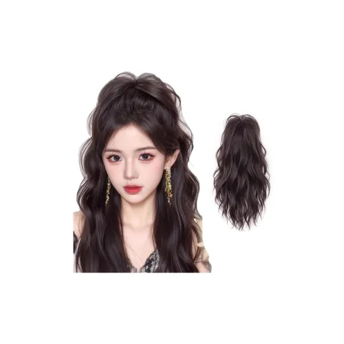 MUNINGFEI Водопад FOUNTAIN Полупышка Парик с Заколкой-Крабом и Реалистичными Волнами для Завивки