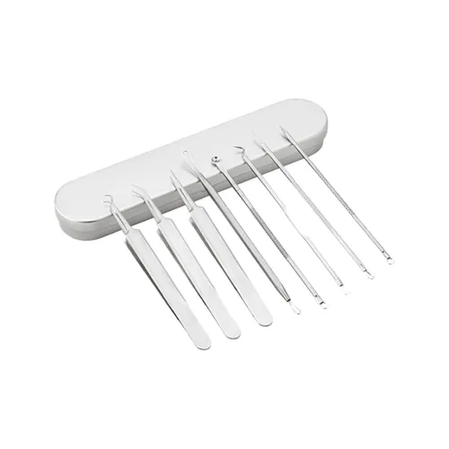 Pleasant Language Нержавеющая сталь Инструмент для удаления прыщей Комбинация BLACKHEAD Селл Extractor