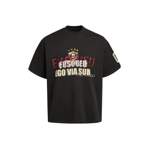 Eusoueu Черная унисекс футболка