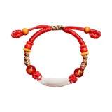 [Кролик] Китайский зодиак + Собака Зуб [Многоцветный Красная нить]