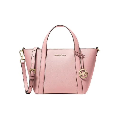 MICHAEL KORS Pratt Покрытый холст Тоут Сумка Сумка для покупок Сумка через плечо Сумка Маленькая Женская Розовая