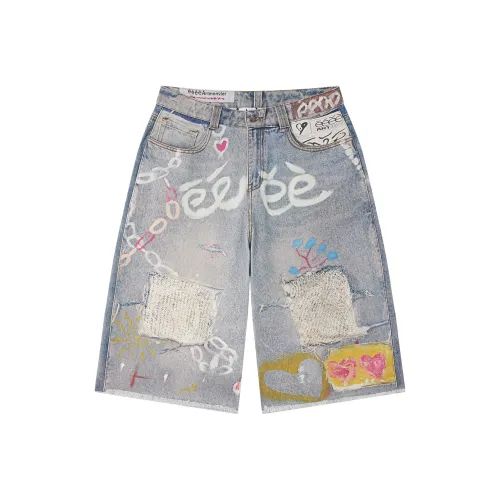 EeeeArtmonster Джинсовые шорты Унисекс