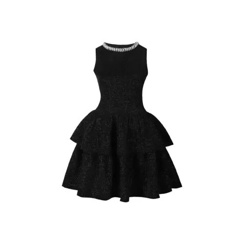 RFKXE Черное женское платье без рукавов