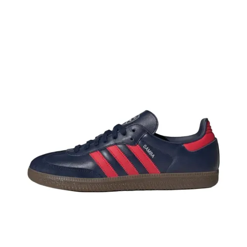 ARSENAL X ADIDAS Originals Samba Low Скейтборд Кроссовки Унисекс Синий Красный