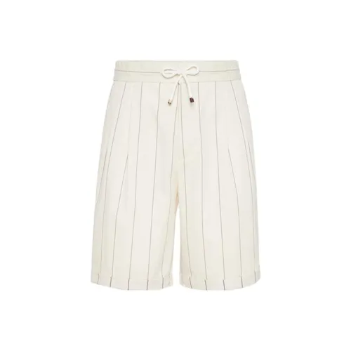 BRUNELLO CUCINELLI SS25 Повседневные шорты Мужские Бежевые