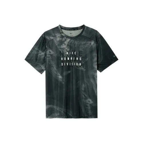 Nike Бег Т-Рубашка Мужская Черная