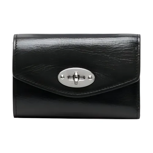 Mulberry Кожа Кошелек Женские Черный
