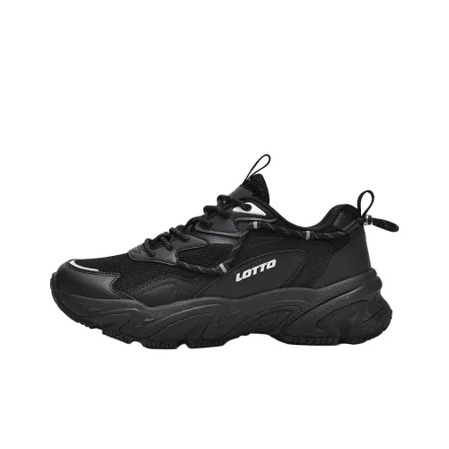 LOTTO Sportlife Нескользящая Легкая Низкая Верхняя Толстая Подошва Женские Черные