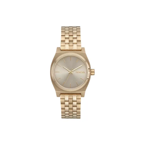 NIXON Наручные часы Кварцевый механизм Нержавеющая сталь Ремешок 31 мм Золотой циферблат Женские часы