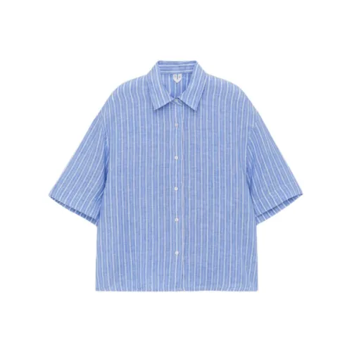 ARKET Белый/синий Женские Рубашки