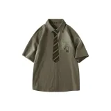 [Галстук Only As Needed] Армейский зеленый (Логотип Hey Pi Daoguo на груди)