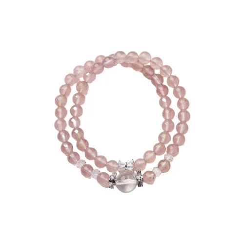 CARAT'S DIARY Браслеты из клубничного кварца Унисекс