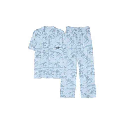 Floating Light Islands Пижама Набор Мужской Синий