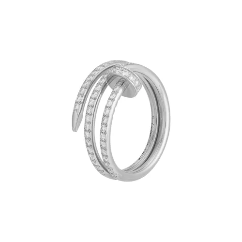 Cartier Кольцо Juste Un Clou Белое Золото, Бриллианты