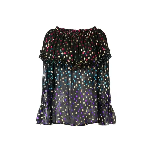 SAINT LAURENT Рубашка Женская Черная