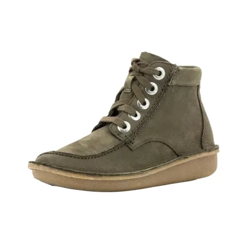 Clarks Ботильоны Темно-зеленый Женские