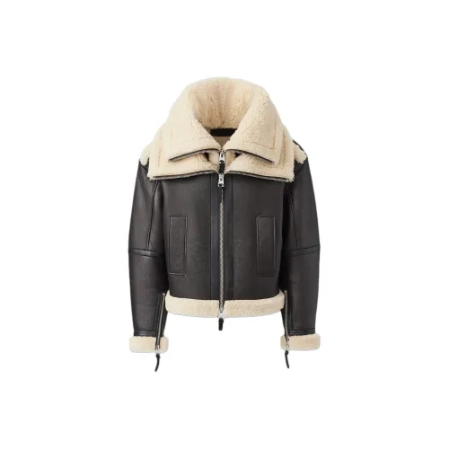MACKAGE Шоколад Мужские Кожаные Куртки