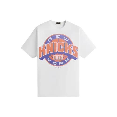 KITH x New York Knicks SS25 SHOWTIME T-Shirt Мужской Белый