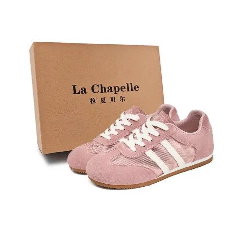 La Chapelle Немецкие армейские кроссовки Low Топ Вишневый цветок Розовый Женские