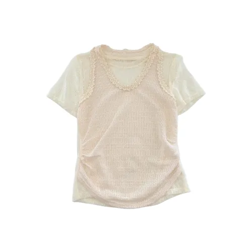 OUBO Абрикос Женские Футболки