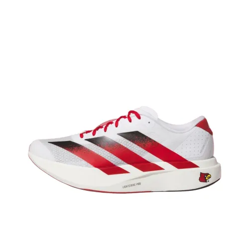 Adidas Adizero Evo SL Устойчивые к истиранию низкие беговые кроссовки для мужчин белые и красные