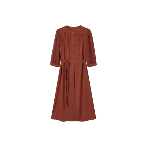 Лето будет проведено после ужина. Длинное платье с длинными рукавами женское