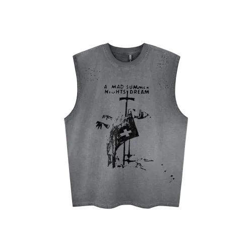 YEARNED Темно-серые Женские Майки