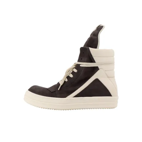 RICK OWENS Geobasket Скейтборд Кроссовки Высокие Черные Мужские