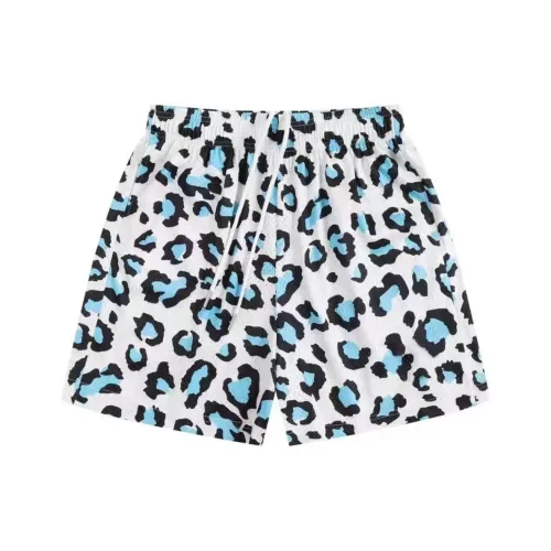 MEIKE Повседневные шорты унисекс белый и синий леопардовый принт