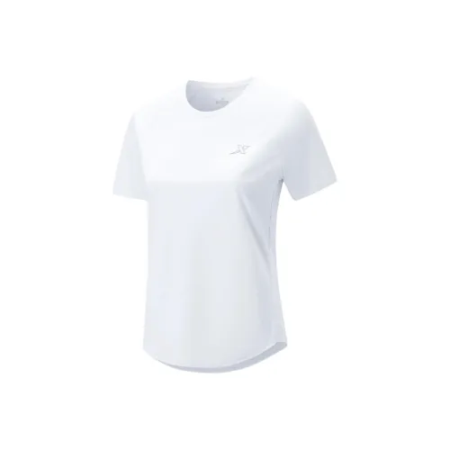 XTEP T-рубашка Женская Жемчужно-белая