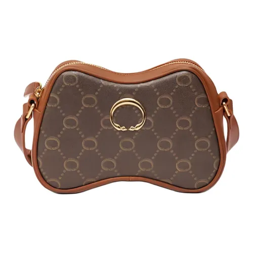 Azzurra Gronchi Сумка через плечо из коровьей кожи женская коричневая