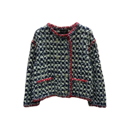 CHANEL 21C Early Весна Отпуск Коллекция Куртки и Пальто Женские Красный Синий