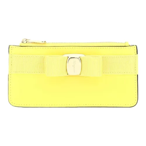 FERRAGAMO Телячья кожа Монета Кошелек Стандартный Женский Желтый