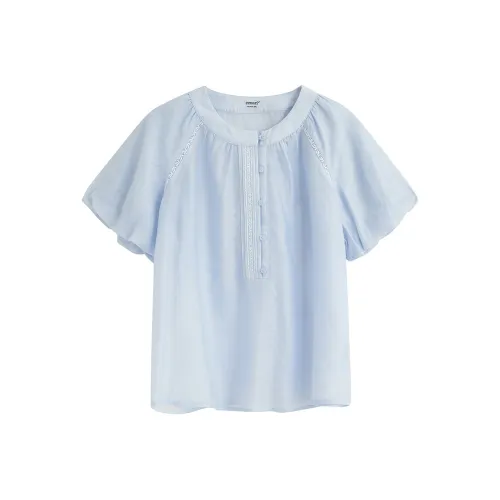 Inman Светло-синие Женские Рубашки