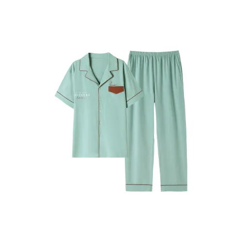 Mulong family Глициния Зеленый Мужской Пижамные комплекты