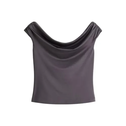 H&M Темно-серые Женские Футболки