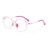 Прозрачно-розовая рамка с розовыми ногами [2292-C4]