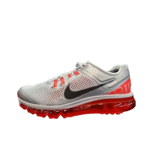 Nike Air Max 2013 противоскользящий устойчивый к истиранию низкий топ повседневная беговая обувь для женщин серый красный