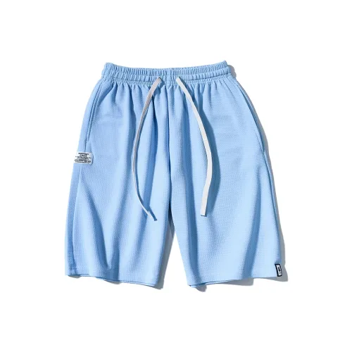 LUANBU Небесно-голубые унисекс повседневные шорты