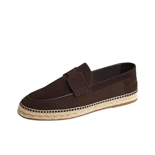 HERMES Trip Эспадрильи Мужские Коричневые