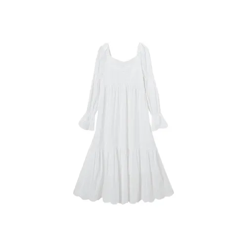 Сотрудничество MOUSSY Длинное платье с длинными рукавами Женское