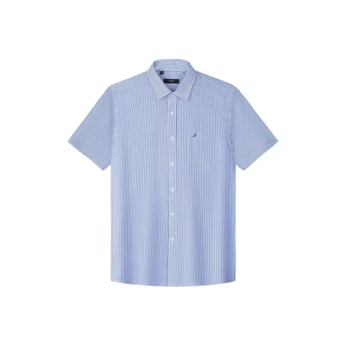 NAUTICA TAILORED Синие полосы Мужские рубашки