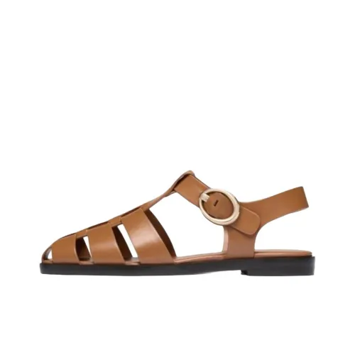 Stuart Weitzman SW Villa Fisherman Сандалии в римском стиле Женские Коричневый