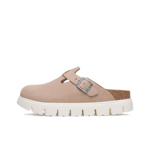 Биркенсток Бостон Устойчивые к истиранию Домашние тапочки Женские Розовые Узкие